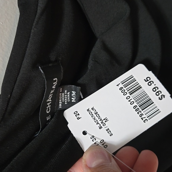 Le Chateau Black One-Shoulder Dress - Picture 3 of 4